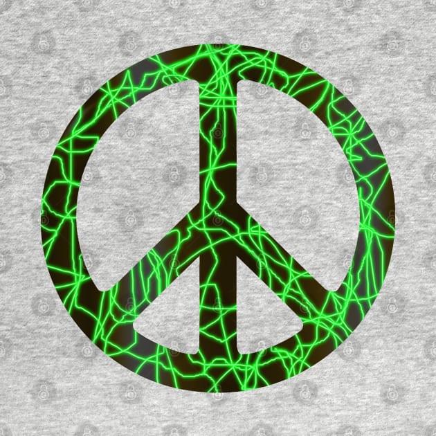 World Peace Sign Vibrant Art Graffiti Activist by PlanetMonkey